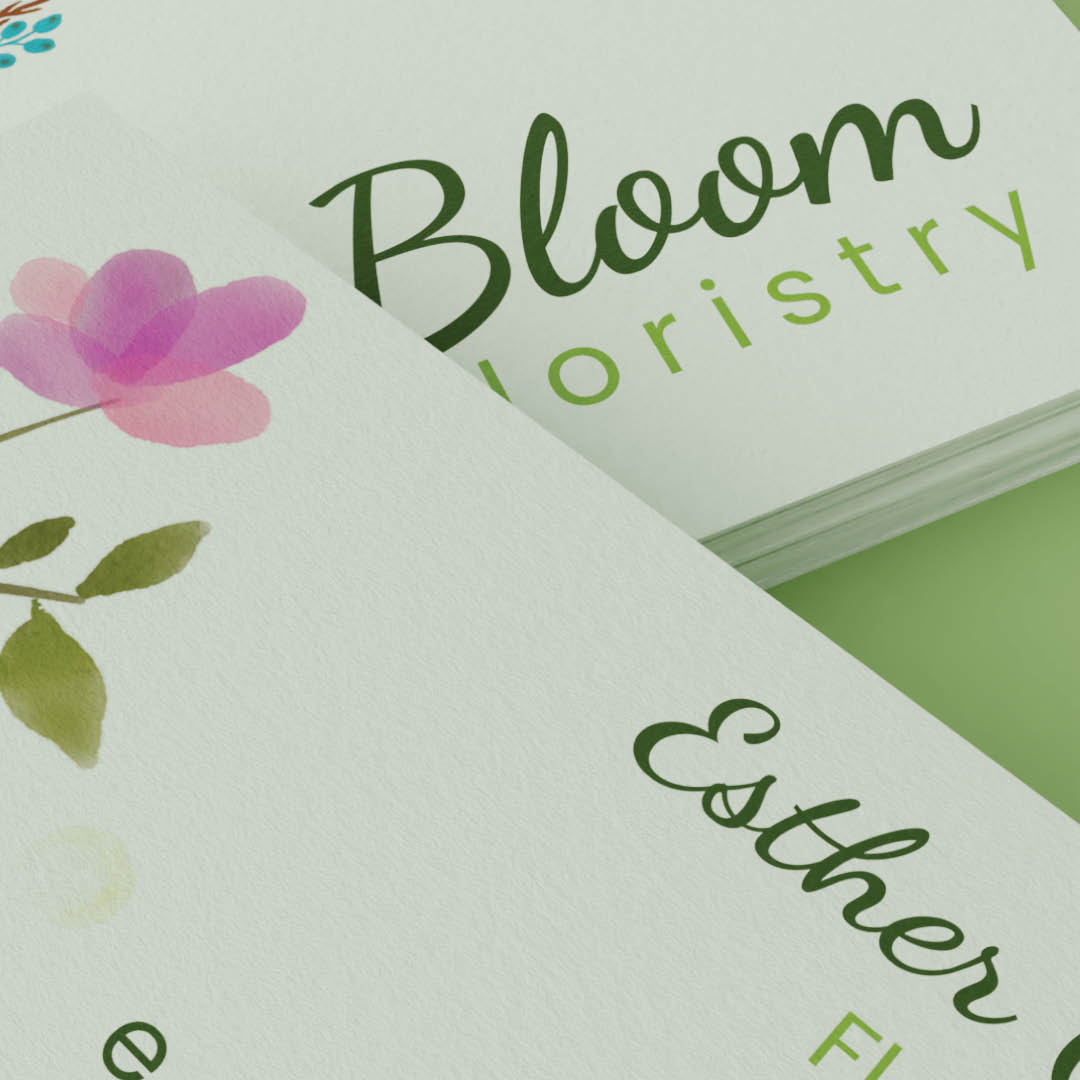 Bloom Floristry Mock Up Close Up